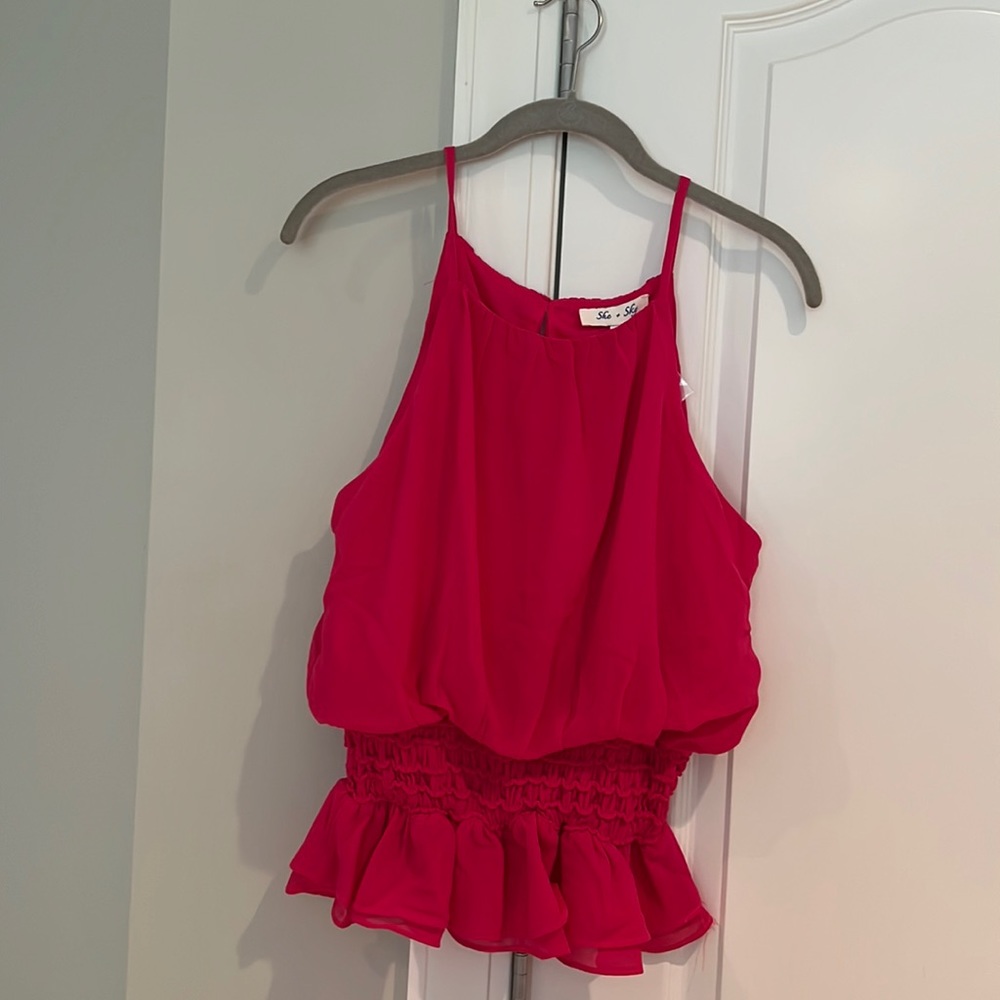 Pink blouse